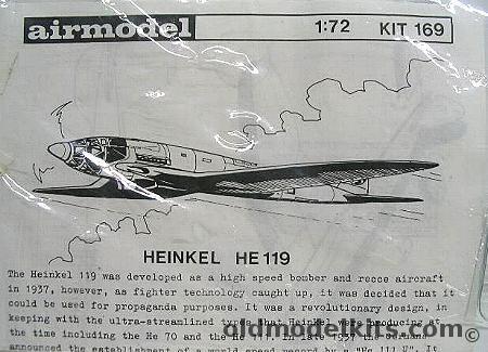 Airmodel 1/72 Heinkel He-119 (He-111U), 169 plastic model kit